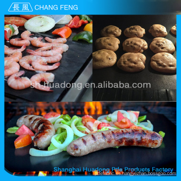 Venta por mayor personalizados de buena calidad calor PTFE resistente revestido revestimiento del horno de fibra de vidrio